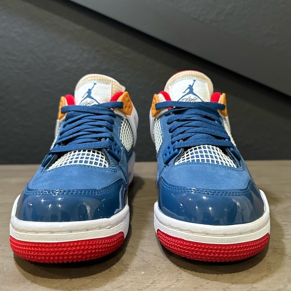 Jordan 4 Retro Messy Room - Blue White Red, Brand New DS WITH OG BOX - Picture 5 of 11
